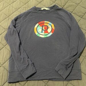 Navy Graphic Women's Crew Neck Sweater